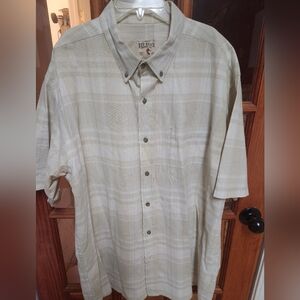 RedHead Men's Beige Plaid Shirt